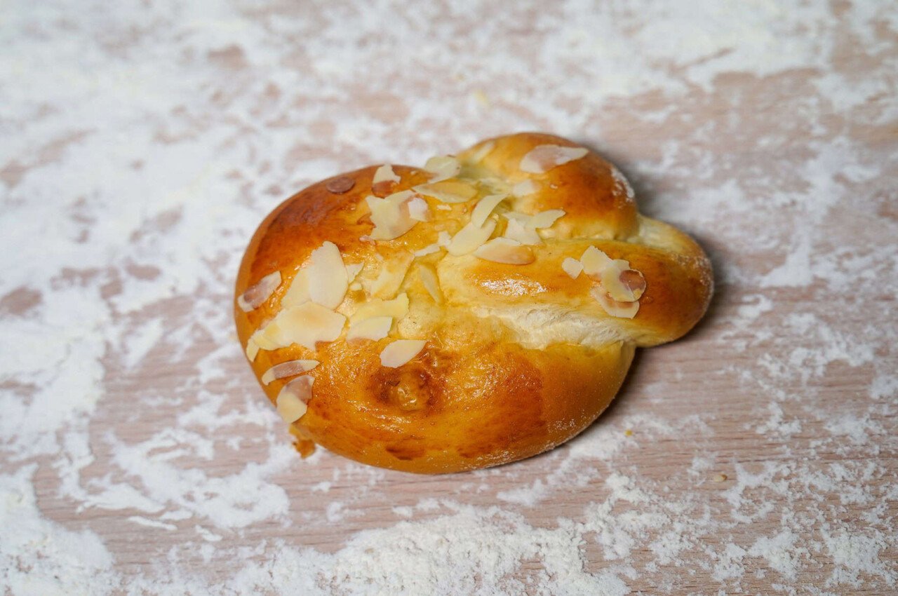 Briocheknopf Mandeln